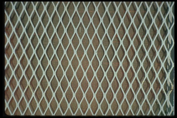 367021 White Metal Grill A4 Photo Print