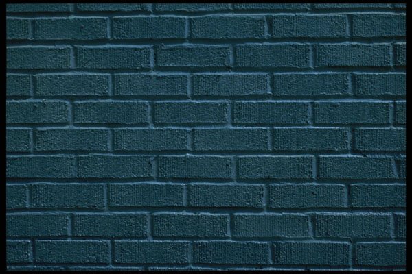 367053 Green Painted Brick Wall A4 Photo Print