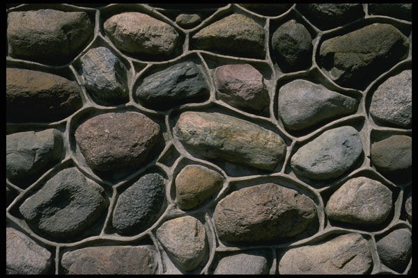 367066 Stone Inset Wall A4 Photo Print