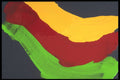 367073 Multi colored Paint Run Yellow, Red, Green A4 Photo Print