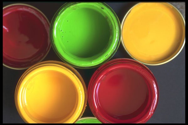 367075 Paint Pots A4 Photo Print