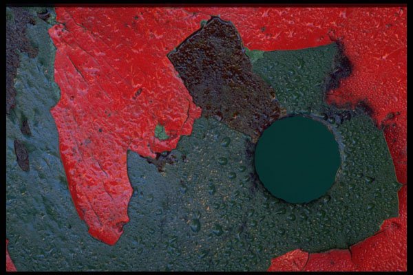 367096 Abstract Paint Patch A4 Photo Print