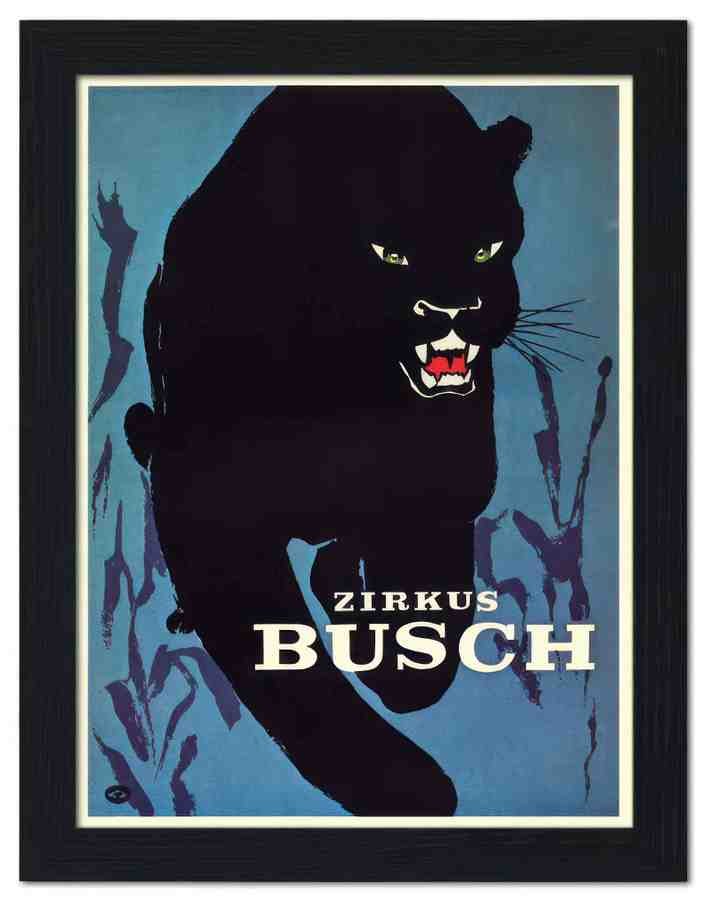 368 zirkus busch circus poster 2 Vintage Advert A4 Photo Print