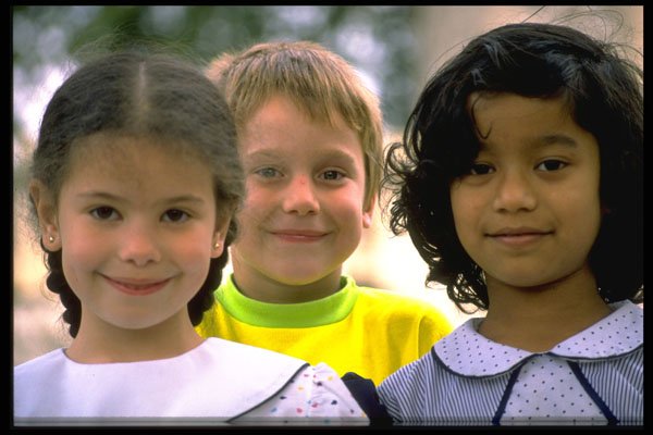 368037 Friendly Schoolchildren A4 Photo Print