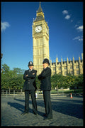 368078 Policemen With Big Ben In Background, London A4 Photo Print