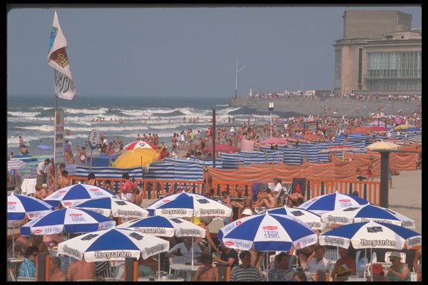 369012 The Beach And The Casino, Oostende A4 Photo Print