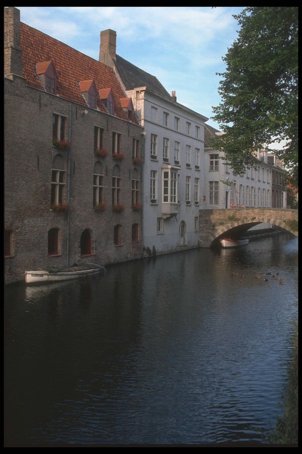 369019 Typical Bruges Scene A4 Photo Print