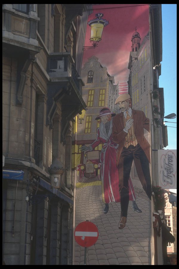 369030 Design On Wall, Brussels A4 Photo Print