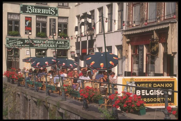 369034 Typical Beer terrasse , Ghent A4 Photo Print
