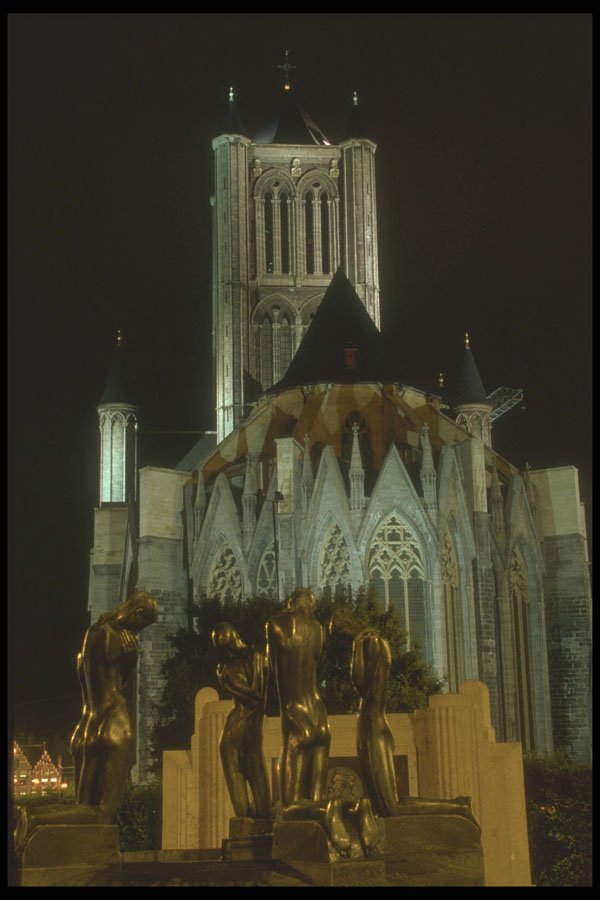 369035 St. Nicholas' Church, Ghent A4 Photo Print