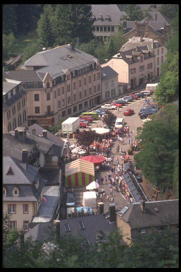 369041 View Of The Market place, Clervaux A4 Photo Print