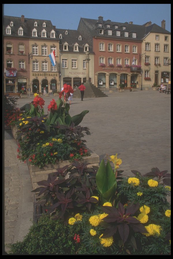 369050 The Market place, Echternach A4 Photo Print