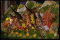 369058 Elaborate Display In Front Of A Restaurant, Brussels, Belgium A4 Photo Print