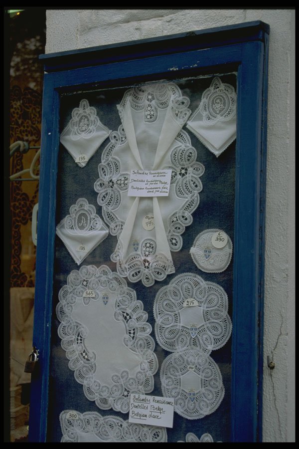 369066 Display Case Of Belgium Lace A4 Photo Print