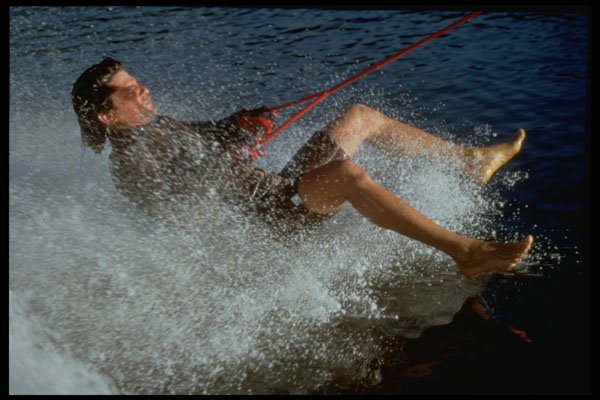 370006 Deep Water Barefoot Waterskiing A4 Photo Print