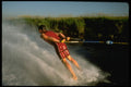 370014 Barefoot Waterskier, Skiing Backwards A4 Photo Print