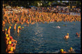 370037 Triathletes Await Start Of Ironman Swim, Hawaii A4 Photo Print