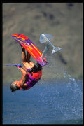 370038 Air Chair Flip, Lake Mead, Nevada A4 Photo Print