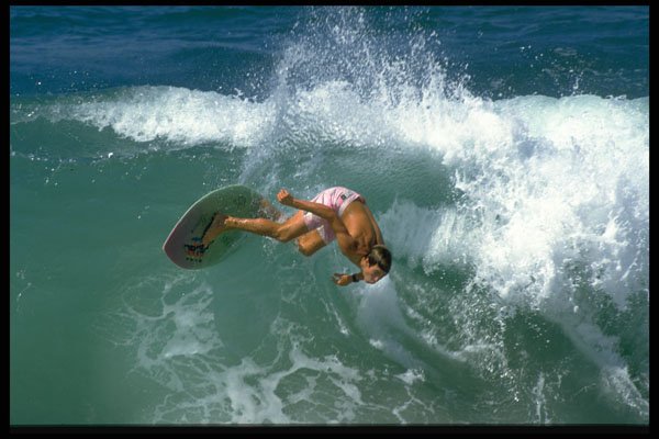 370044 Skimboarder, Victoria Beach, California A4 Photo Print