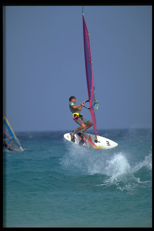 370050 Windsurfing, Canary Islands A4 Photo Print