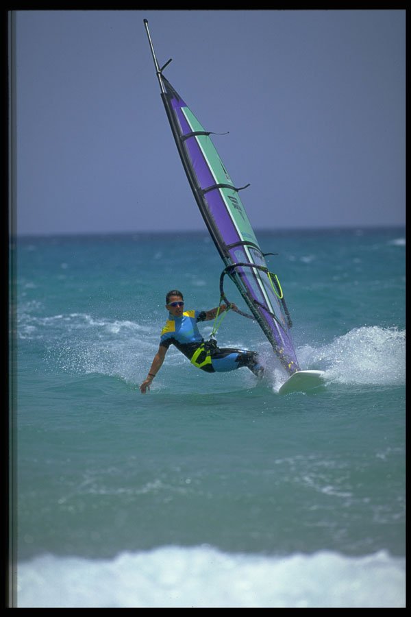 370051 Windsurfing, Canary Islands A4 Photo Print