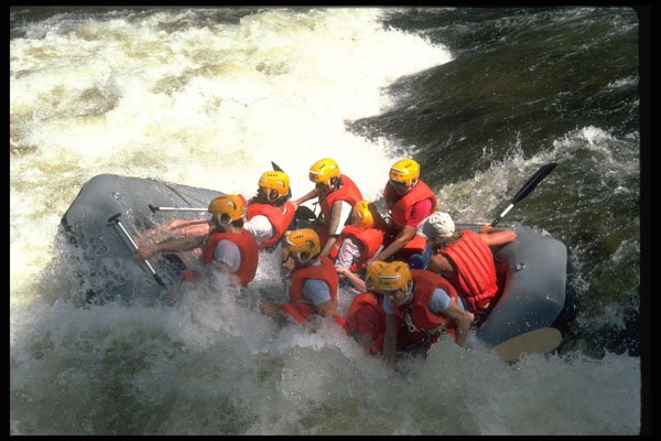 370067 White Water Rafting A4 Photo Print