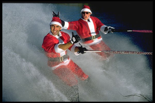 370077 Barefoot Santas A4 Photo Print