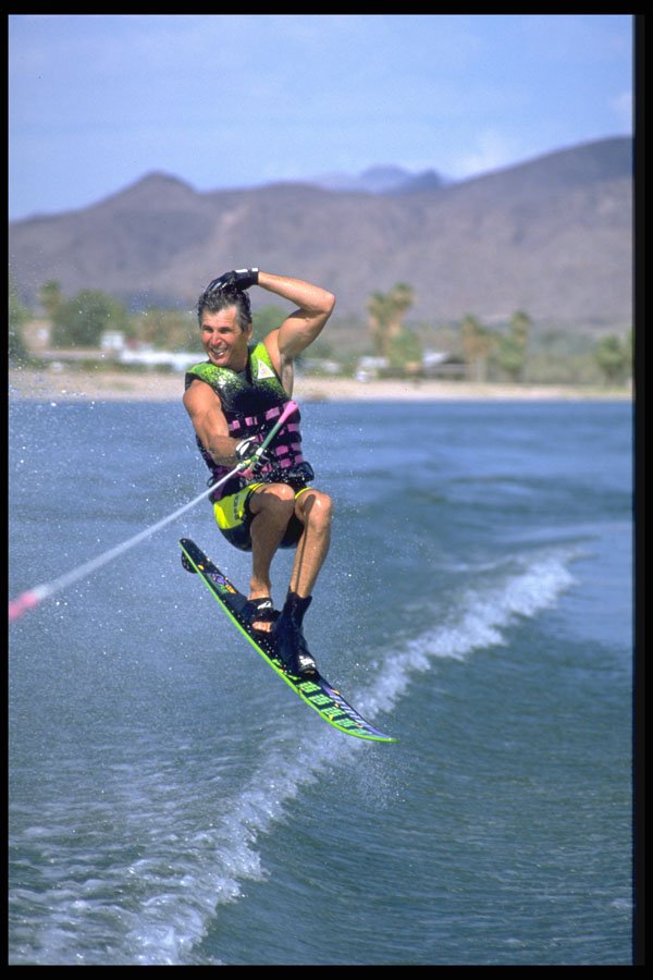 370082 Slalom Ski Hotdogging A4 Photo Print