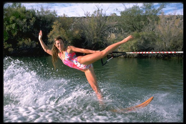 370084 Show Skiing A4 Photo Print