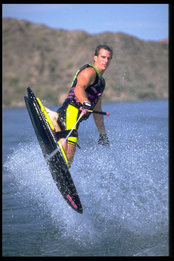 370088 Kneeboard Hotdogging A4 Photo Print