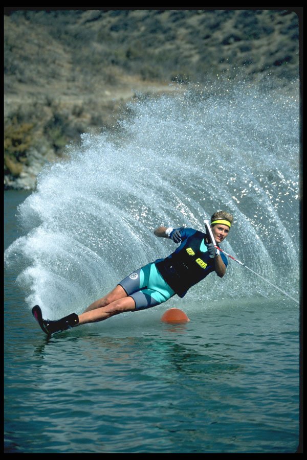 370099 Rounding The Buoy, Slalom Turn A4 Photo Print