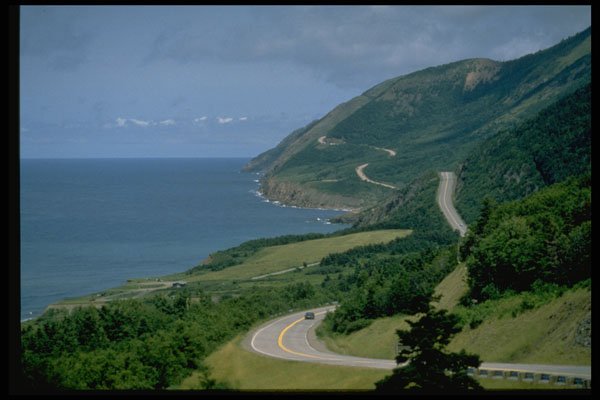 371009 Cabot Trail Near Trout Brook, Nova Scotia A4 Photo Print