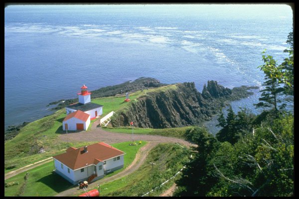 371013 Point Prim Lighthouse On Tip Of Digby, Nova Scotia A4 Photo Print