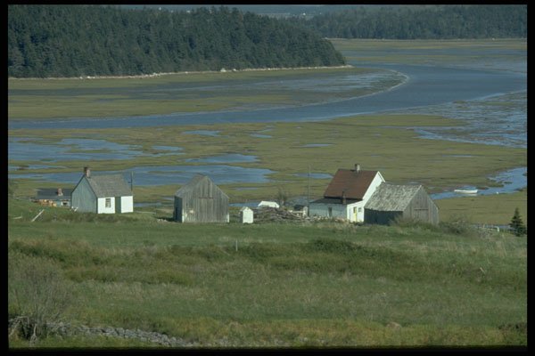 371020 Tiny Farm In The Highlands Of Cape Breton, Nova Scotia A4 Photo Print