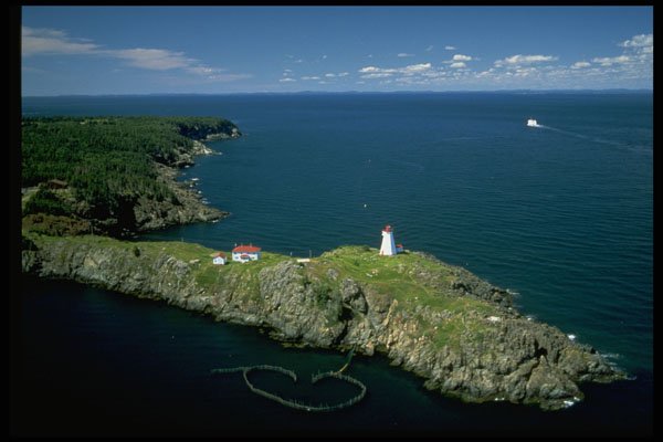 371025 Swallowtail Lighthouse, North Head, New Brunswick A4 Photo Print