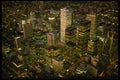 371033 Financial District At Night, Toronto, Ontario A4 Photo Print