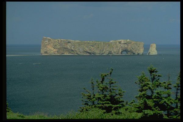 371042 Perce Rock, Gaspe, Quebec A4 Photo Print