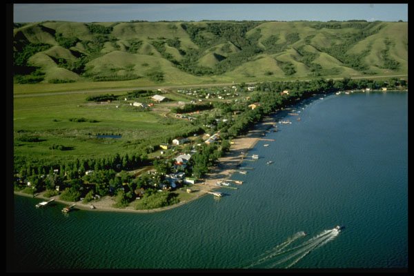 371054 Mayers Beach, Crooked Lake, Saskatchewan A4 Photo Print