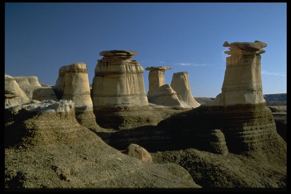 371072 Hoodoos, East Of Drumheller, Alberta A4 Photo Print