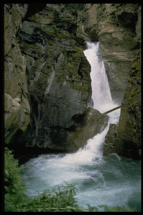 371073 Lower Falls, Johnston's Canyon, Alberta A4 Photo Print