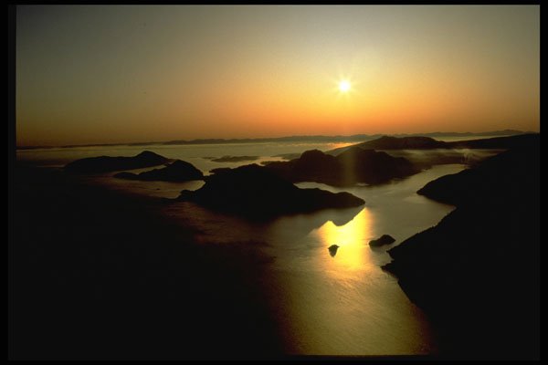 371083 Islands, Howe Sound, British Columbia A4 Photo Print