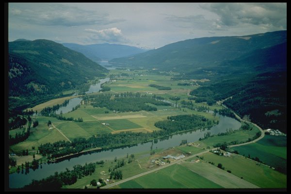 371096 Shuswap River, Mara, British Columbia A4 Photo Print