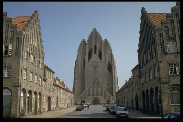 372007 Grundtvig's Church At Bjerget A4 Photo Print