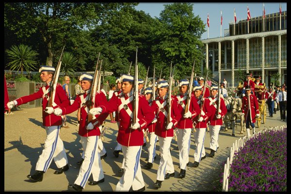 372034 Tivoli Gardens Guards On Parade A4 Photo Print