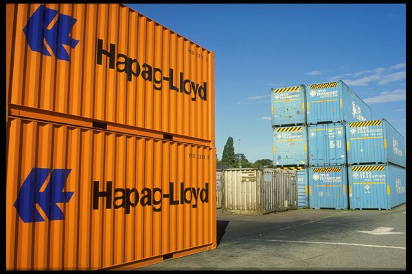 372077 Container Terminal A4 Photo Print