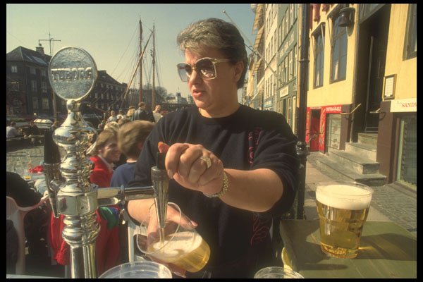 372084 Copenhagen Outdoor Restaurant A4 Photo Print