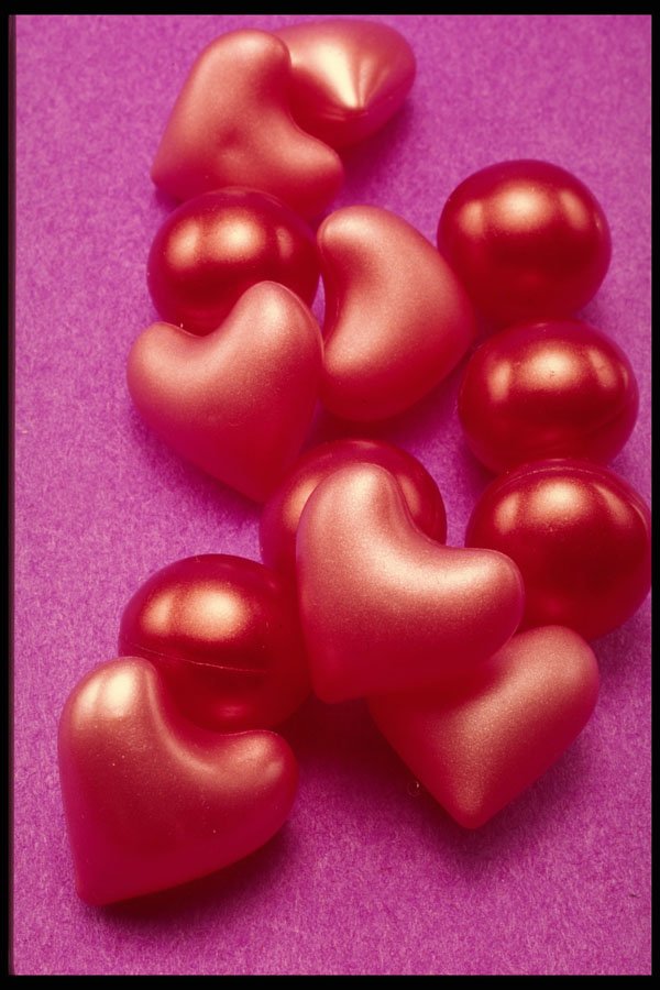 373005 Red Bath Beads A4 Photo Print