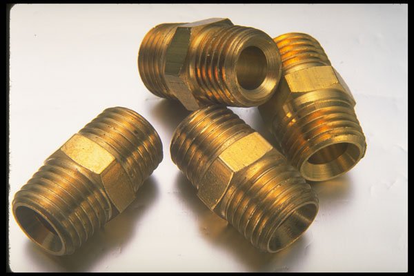 373025 Brass Fittings A4 Photo Print
