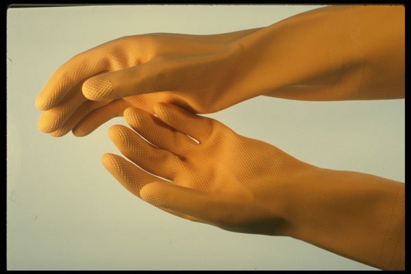 373083 Plastic Gloves A4 Photo Print