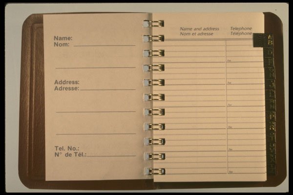 373089 Address And Phone Book A4 Photo Print
